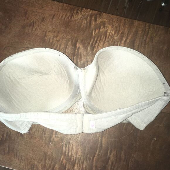Victoria’s Secret cotton gray strapless size 36D bra - Picture 2 of 3